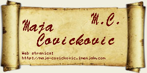Maja Čovičković vizit kartica